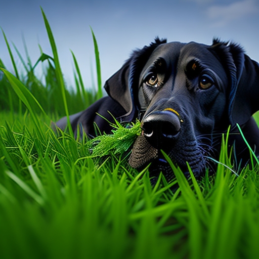 dog_eat_grass