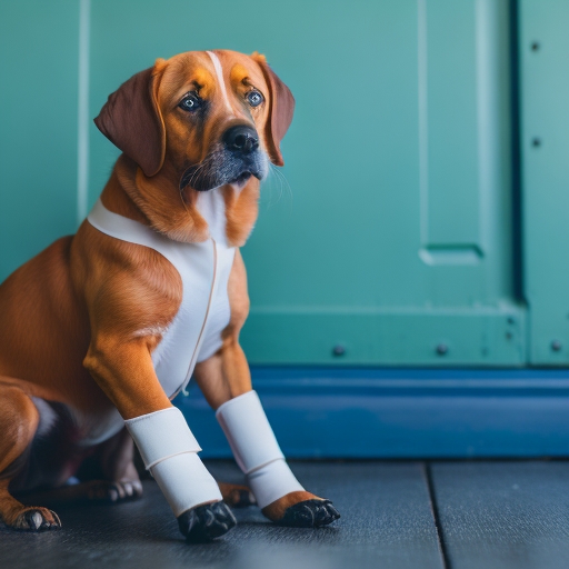 dog_with_one_paw_in_bandage